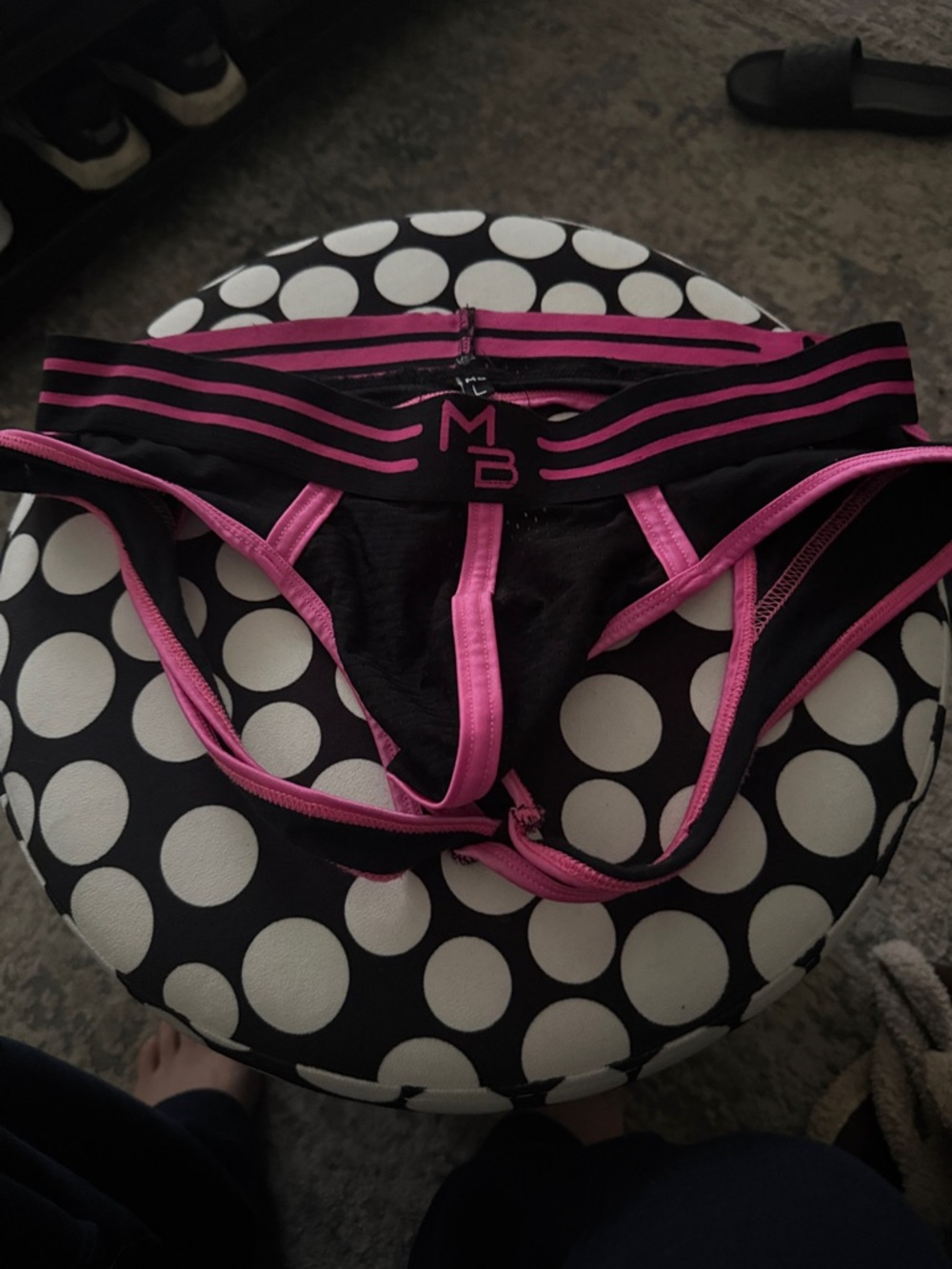 MB Black & Pink Athletic Briefs